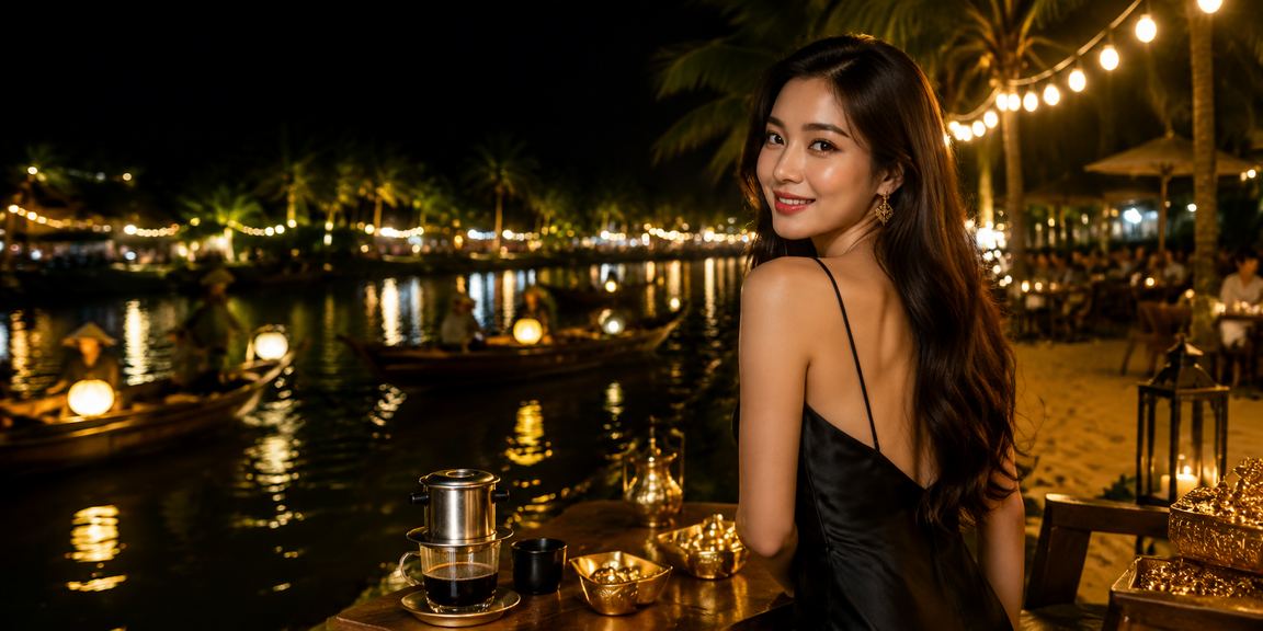 Người dùng Việt Nam thưởng thức cà phê và đặt cược trên điện thoại tại đồng bằng Mekong